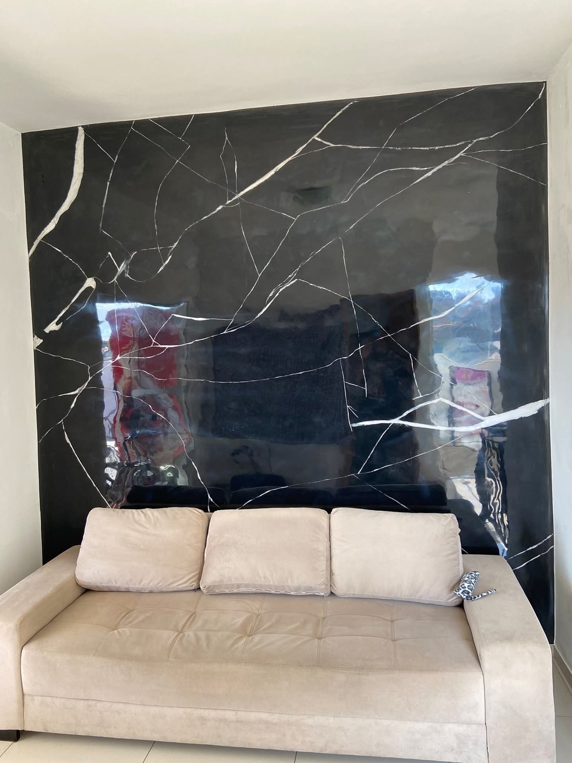 Efecto mármol negro Marquina